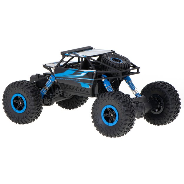 Nuotoliniu būdu valdomas automobilis ,,Rock Crawler" 2.4 GHz, mėlynas