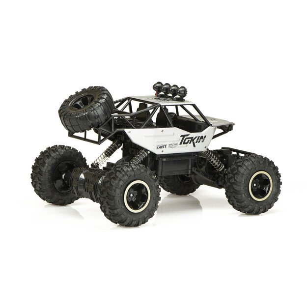 Nuotoliniu būdu valdomas automobilis ,,Rock Crawler", 2.4 GHz, sidabrinis