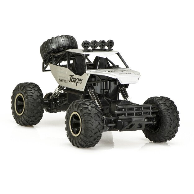 Nuotoliniu būdu valdomas automobilis ,,Rock Crawler", 2.4 GHz, sidabrinis