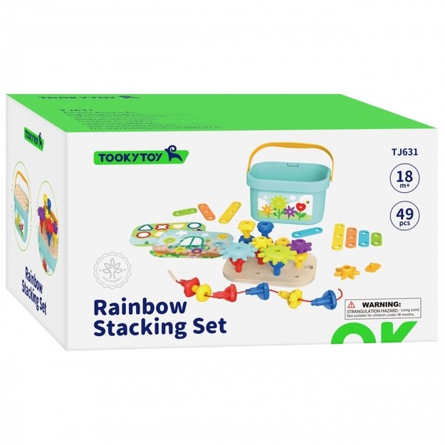 Lavinamasis Montessori rinkinys, smeigtukai, TOOKY TOY