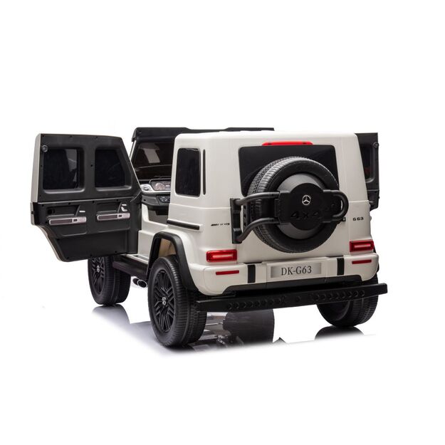 Dvivietis elektrinis džipas Mercedes G63 XXL 4x4, baltas