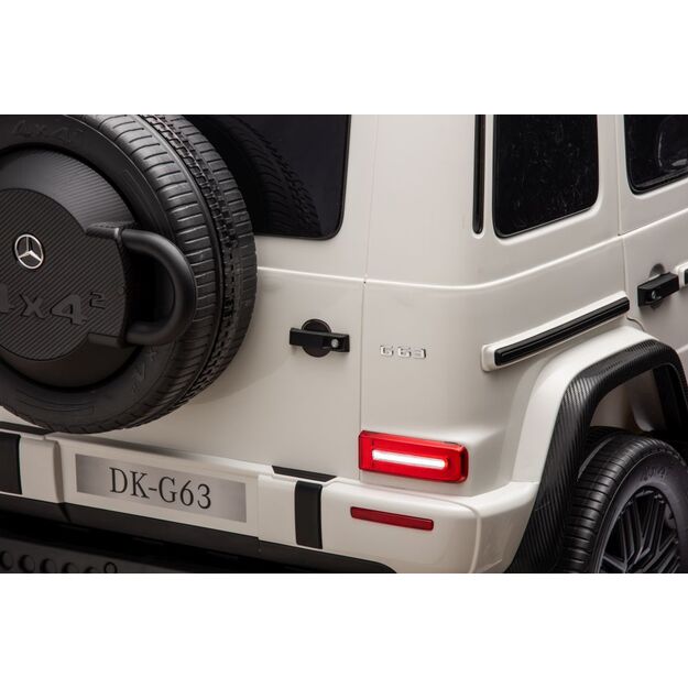 Dvivietis elektrinis džipas Mercedes G63 XXL 4x4, baltas