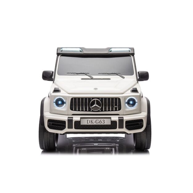 Dvivietis elektrinis džipas Mercedes G63 XXL 4x4, baltas