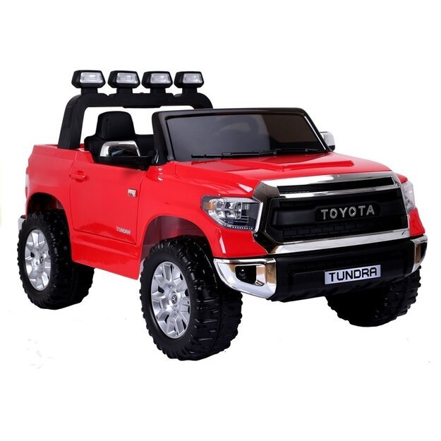 Dvivietis elektrinis džipas vaikams Toyota Tundra, raudonas