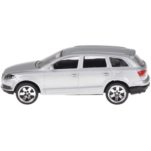 Metalinis automobilio Audi Q7 modelis, sidabrinis