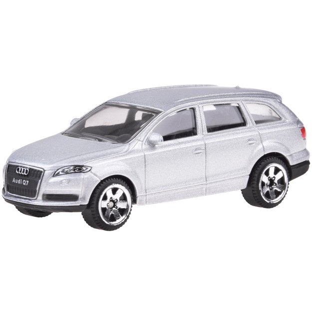 Metalinis automobilio Audi Q7 modelis, sidabrinis