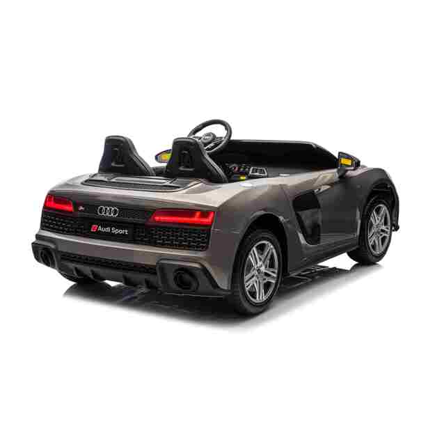 Dvivietis elektromobilis vaikams Audi Spyder R8 Lift, pilkas