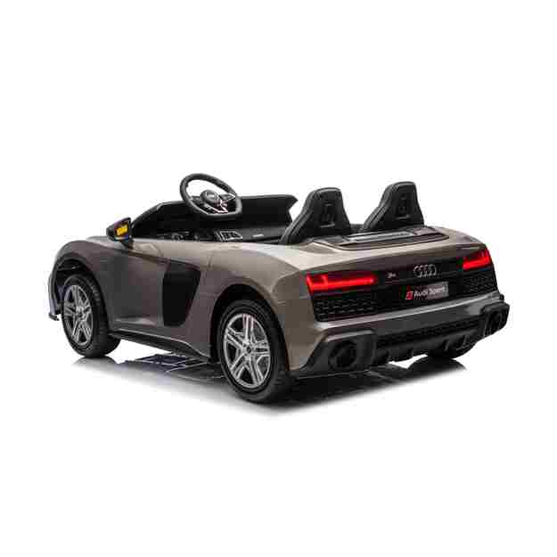 Dvivietis elektromobilis vaikams Audi Spyder R8 Lift, pilkas