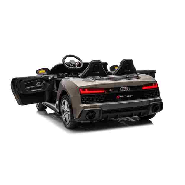 Dvivietis elektromobilis vaikams Audi Spyder R8 Lift, pilkas