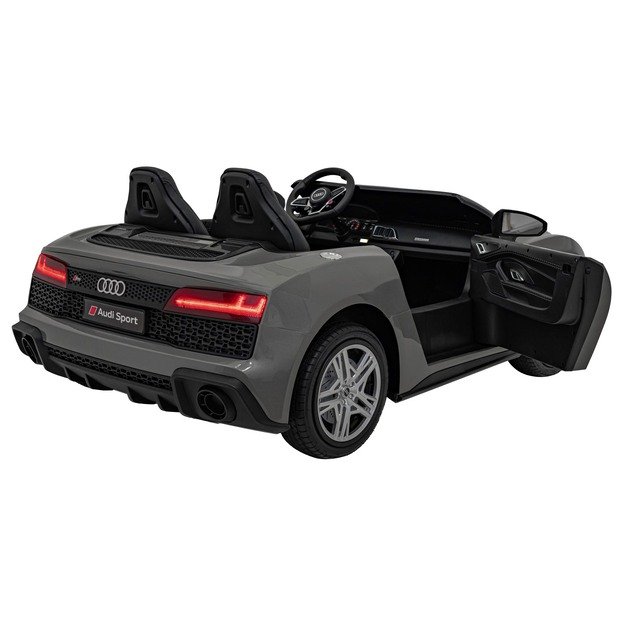 Dvivietis elektromobilis vaikams Audi Spyder R8 Lift, pilkas