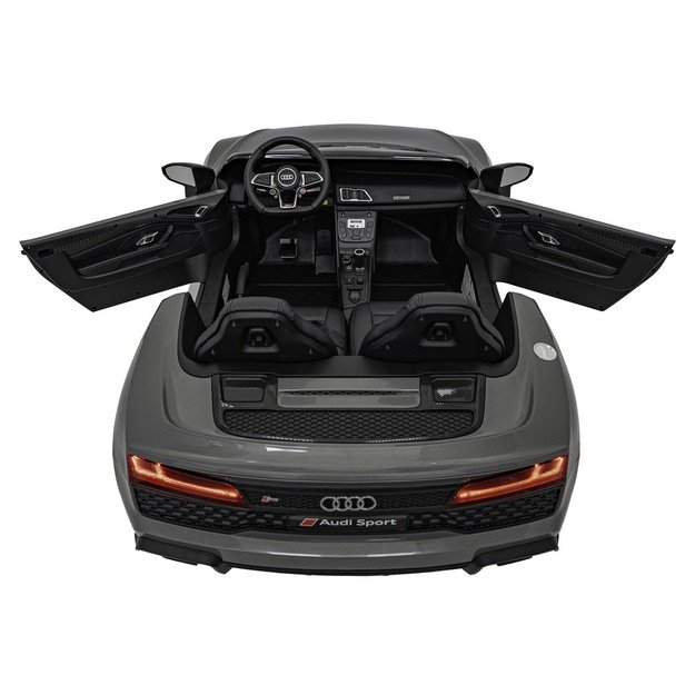 Dvivietis elektromobilis vaikams Audi Spyder R8 Lift, pilkas