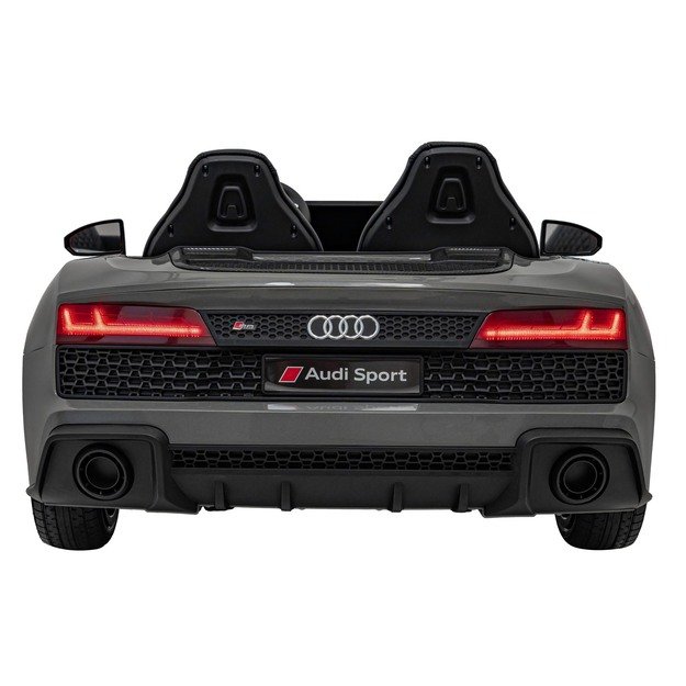 Dvivietis elektromobilis vaikams Audi Spyder R8 Lift, pilkas