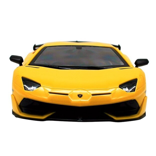 Nuotoliniu būdu valdomas Lamborghini Aventador Rastar automobilis 1:1, geltonas