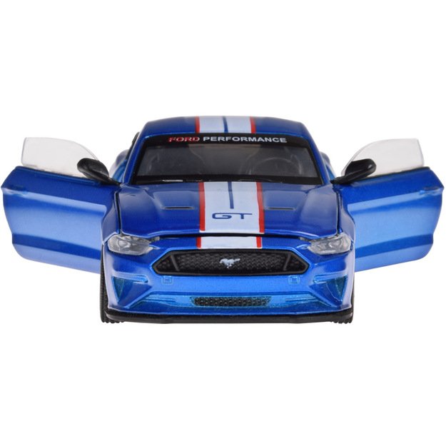 Surenkamas metalinis automobilio Ford Mustang GT rinkinys 1:42, mėlynas