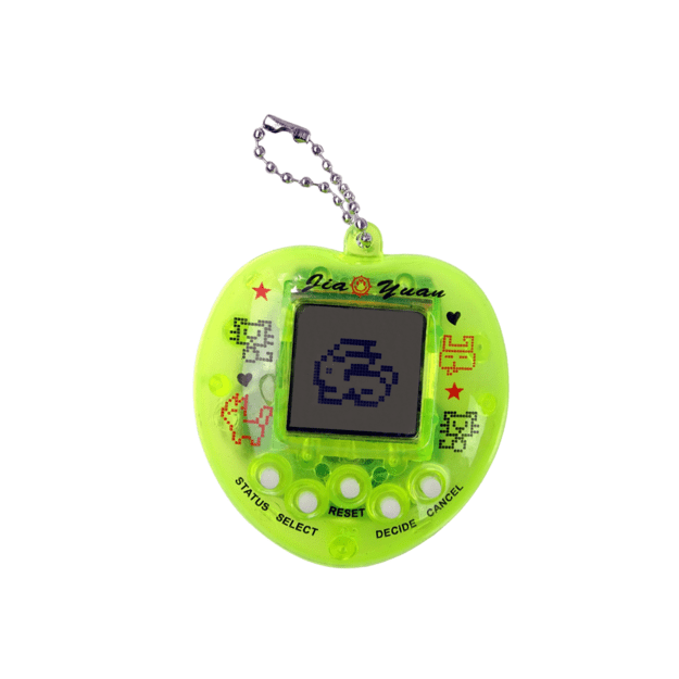 Elektroninis naminių gyvūnėlių žaidimas „Tamagotchi“, geltonas