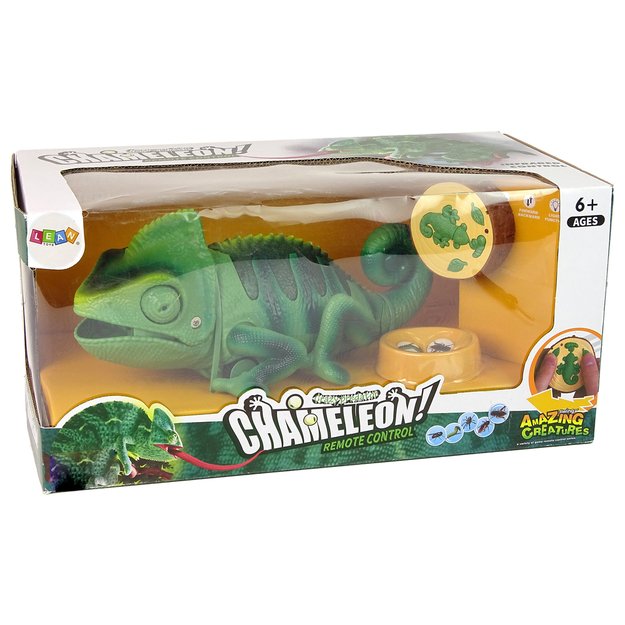 Nuotoliniu būdu valdomas žalias chameleonas 28 cm