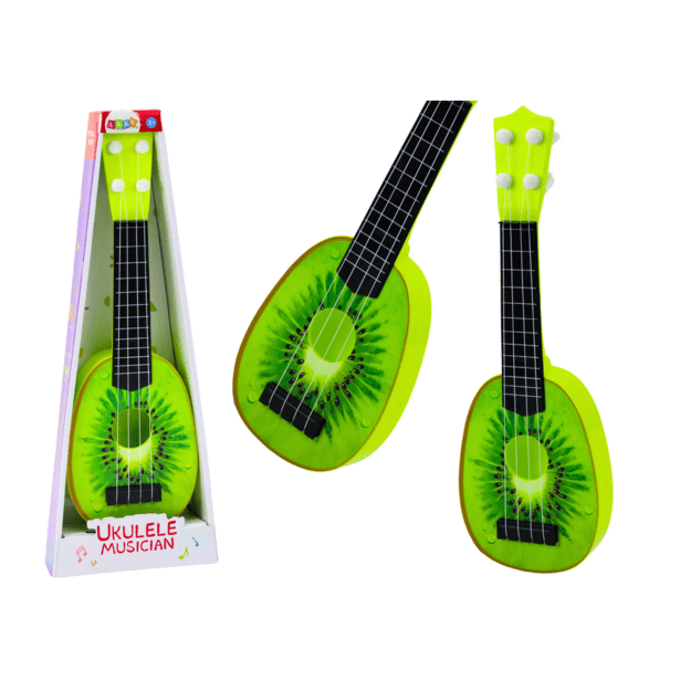 Mini ukulelė vaikams su 4 stygomis, žalia