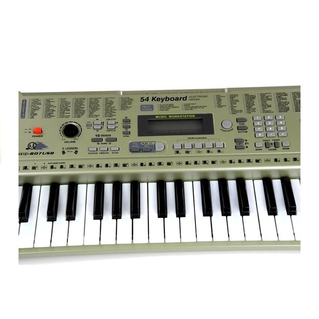 Fortepijonas MQ807 54 klavišai LCD ekranas Mikrofonas USB muzika