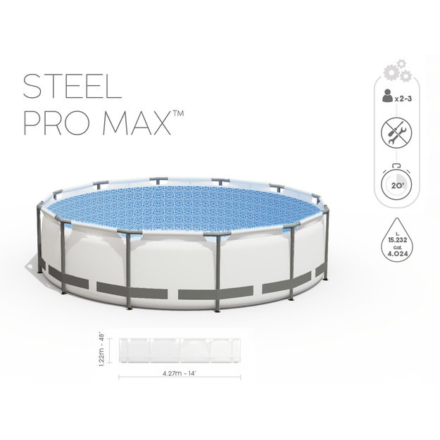 Karkasinis baseinas Bestway Steel Pro Max 427x122cm, 10in1