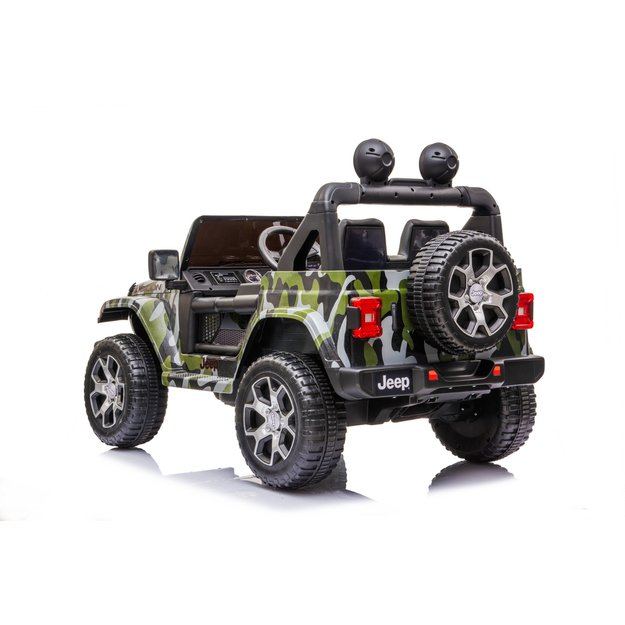 Vienvietis elektromobilis Jeep Wrangler Rubicon DK-JWR555, kamufliažinis