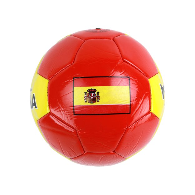 Futbolo kamuolys 24 cm, raudonas, 5 dydis