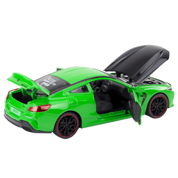 Metalinis sportinis automobilis 1:24, žalias