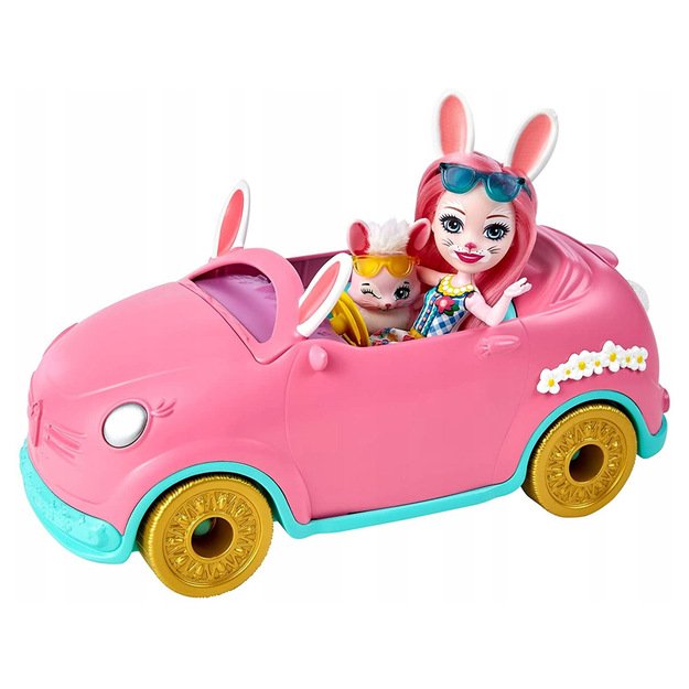 Žaislinis Bunnymobile automobilis su figūrėlėmis ir aksesuarais