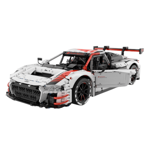 Nuotoliniu būdu valdomas Audi R8 GT3 automobilio konstruktorius Rastar 3322 el., baltas