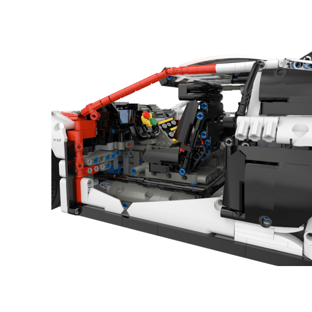 Nuotoliniu būdu valdomas Audi R8 GT3 automobilio konstruktorius Rastar 3322 el., baltas