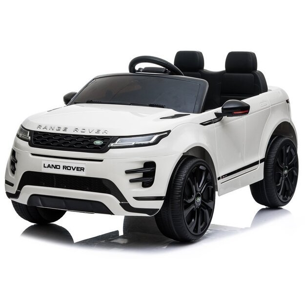 Vienvietis elektromobilis vaikams Range Rover Evoque, baltas