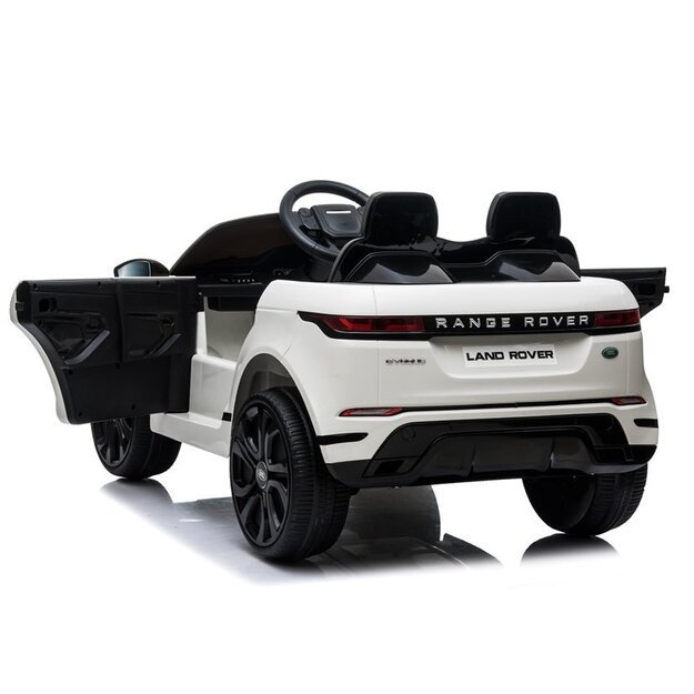 Vienvietis elektromobilis vaikams Range Rover Evoque, baltas