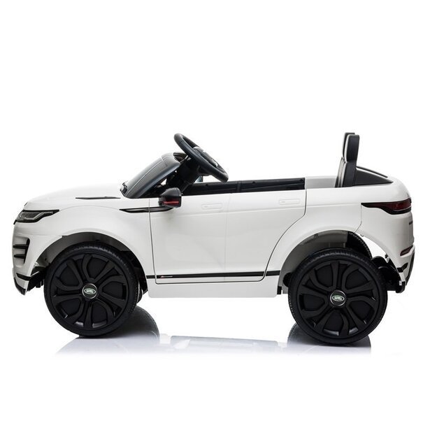 Vienvietis elektromobilis vaikams Range Rover Evoque, baltas