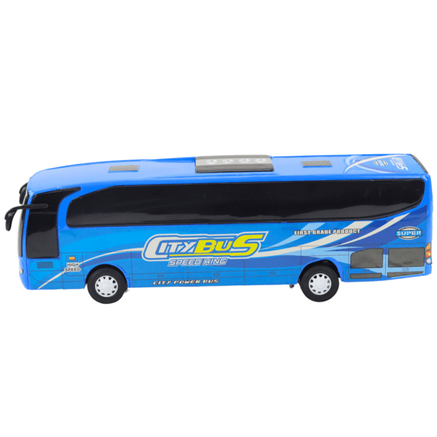 Žaislinis miesto autobuso modelis 54cm, mėlynas