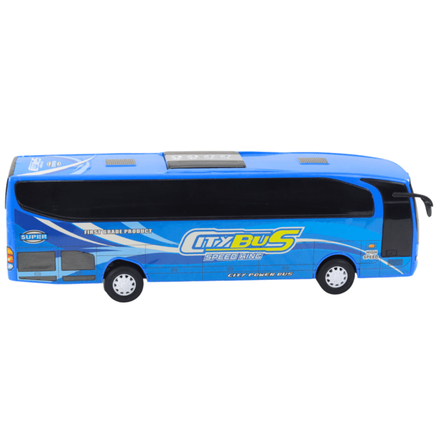 Žaislinis miesto autobuso modelis 54cm, mėlynas