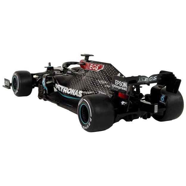 Nuotoliniu būdu lenktyninis automobilis Mercedes-AMG F1 1:18, juodas