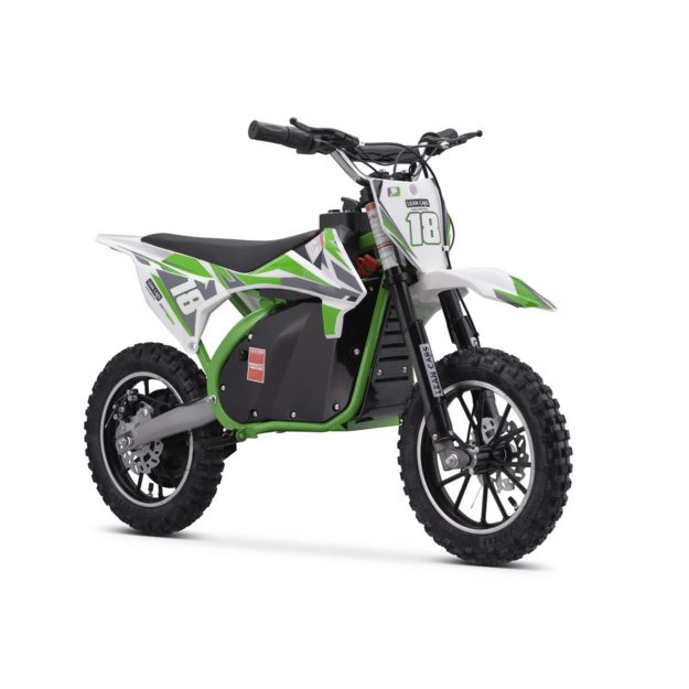 Vienvietis elektrinis motociklas vaikams TRAIL KING HP114E, žalias