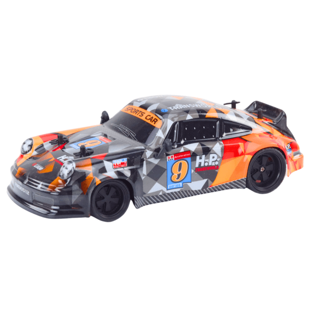 Nuotoliniu būdu valdomas drift automobilis 1:18, oranžinis