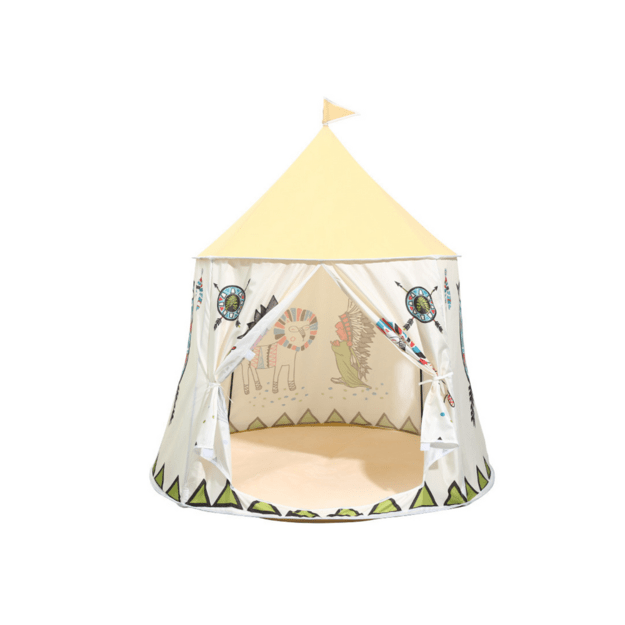 Palapinė vaikams Tipi 125 cm, kreminė