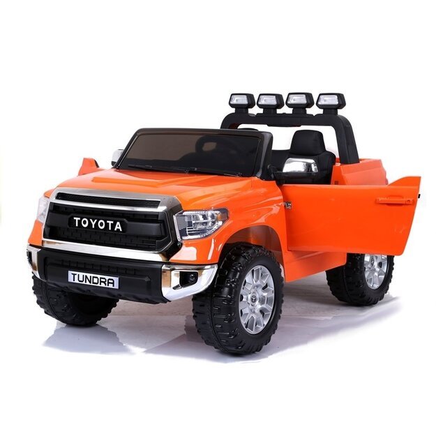 Dvivietis elektrinis džipas vaikams Toyota Tundra, oranžinis