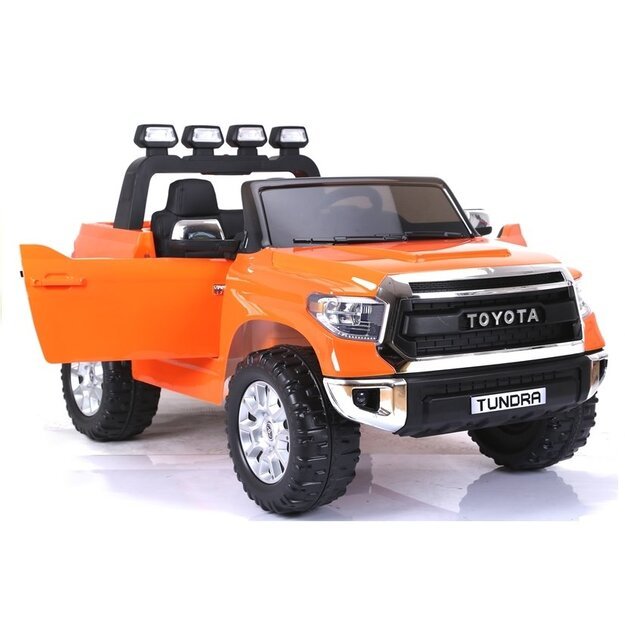 Dvivietis elektrinis džipas vaikams Toyota Tundra, oranžinis