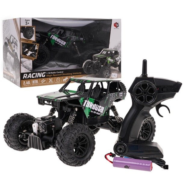 Nuotoliniu būdu valdomas lenktyninis Racing 78 Crawler visureigis 1:16 