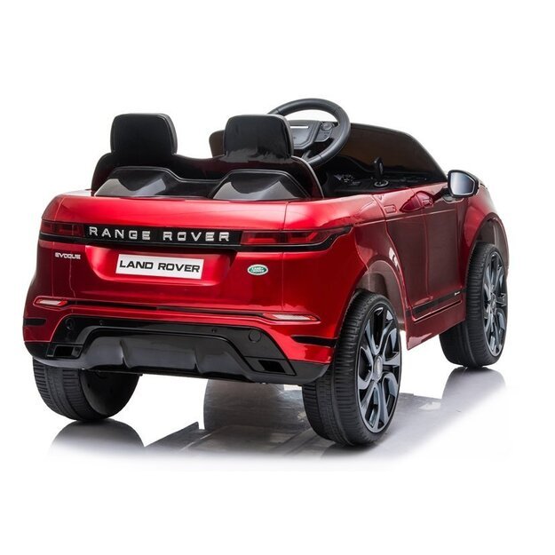 Vienvietis elektromobilis vaikams Range Rover Evoque, raudonas lakuotas