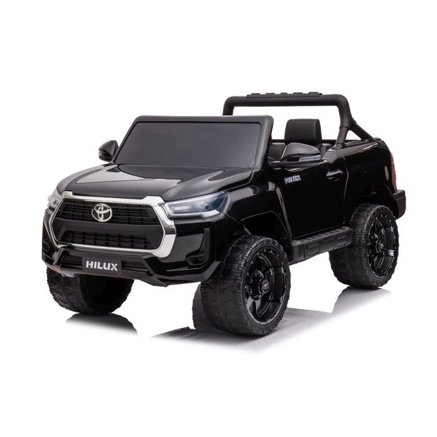 Dvivietis elektromobilis vaikams Toyota Hilux DK-HL860, juodas