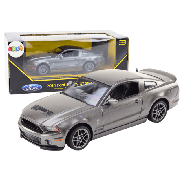 Sportinis automobilis Ford Shelby GT500 1:24 vaikams, sidabrinis 