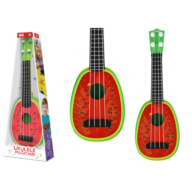 Mini ukulele vaikams 4 stygos, žalia