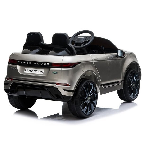 Vienvietis elektromobilis vaikams Range Rover Evoque, sidabrinis lakuotas