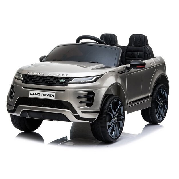 Vienvietis elektromobilis vaikams Range Rover Evoque, sidabrinis lakuotas