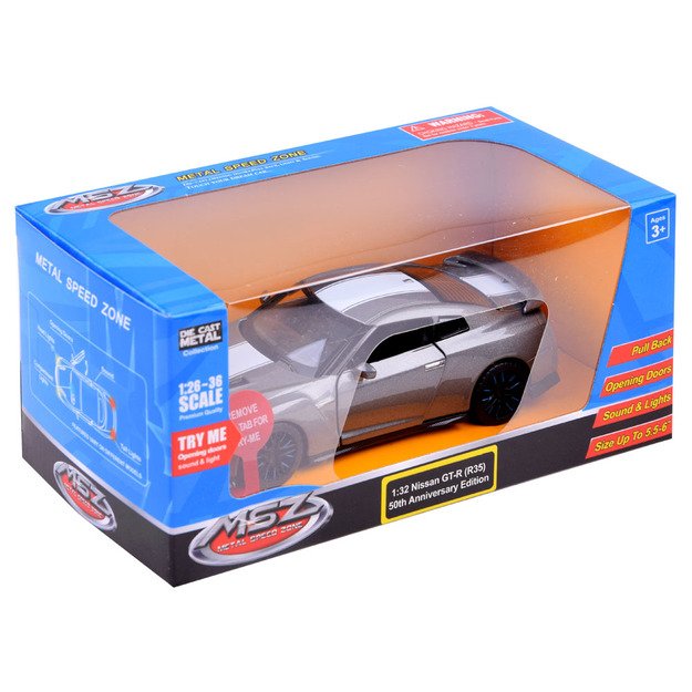 Metalinis modeliukas Nissan GT-R R35, 1:32	