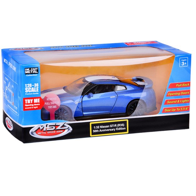 Metalinis modeliukas Nissan GT-R R35, 1:32	