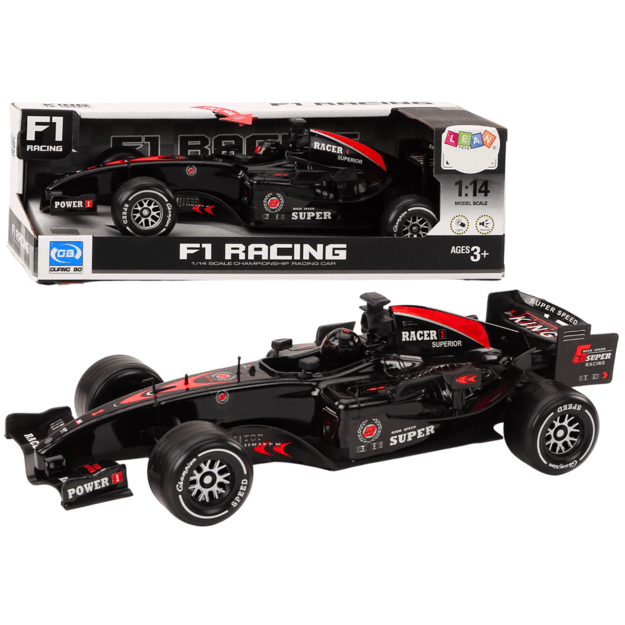 Sportinis F1 automobilis 1:14, juodas